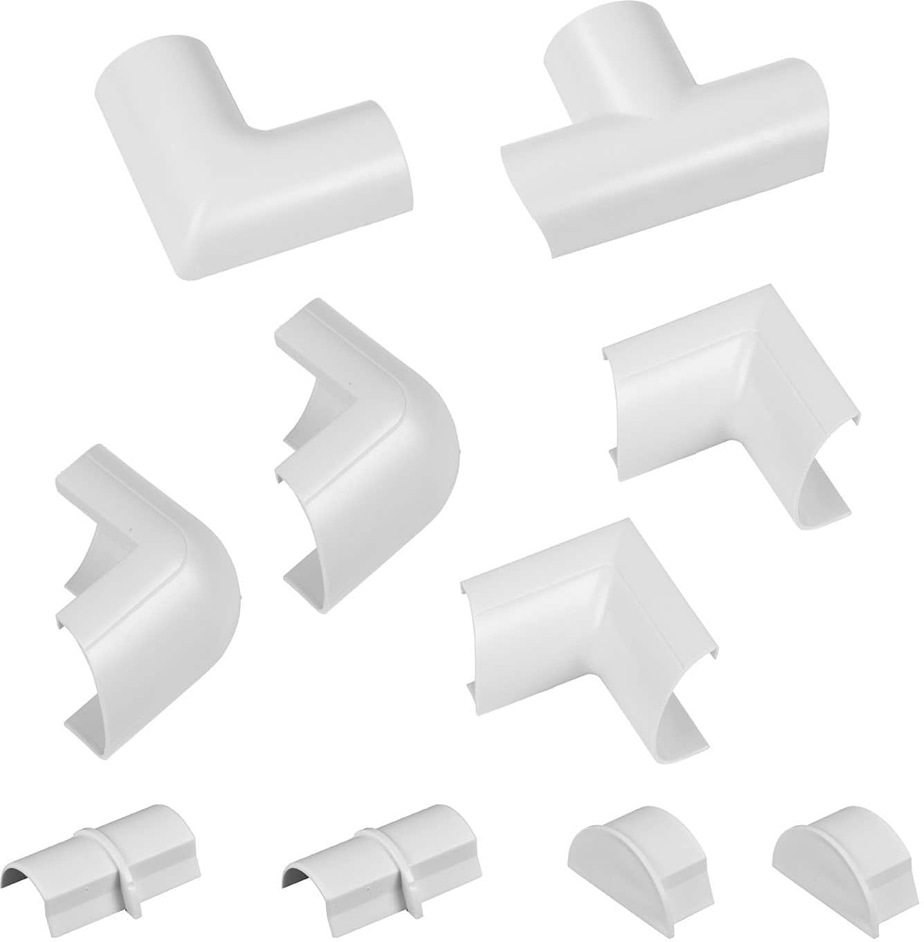 D-Line - Cord Cover Accessory Multipack - White - Front_Zoom