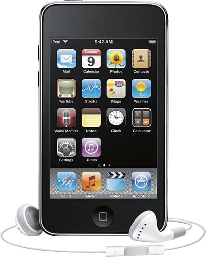 Front Standard. iPod® - Refurbished touch 64GB* MP3 Player (3rd Gen) - Black.