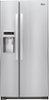 LG - 22.9 Cu. Ft. Side-by-Side Refrigerator with Thru-the-Door Ice and Water - Stainless-Steel-Front_Standard 