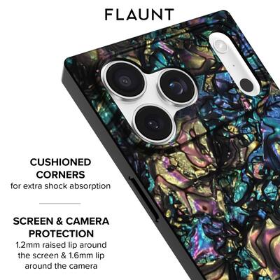 FLAUNT - Square Case with MagSafe for Apple iPhone 17 Pro Max - Abalone Shell FLAUNT - Square Case with MagSafe for Apple iPhone 17 Pro Max - Abalone Shell