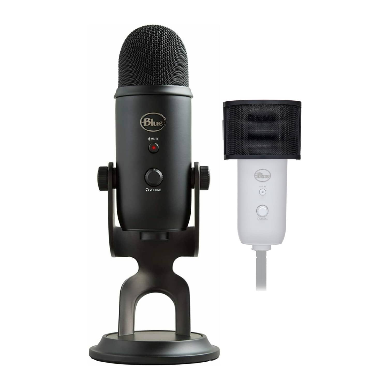 Blue Microphones - Yeti (Blackout) Professional Multi-Pattern USB Mic Bundle