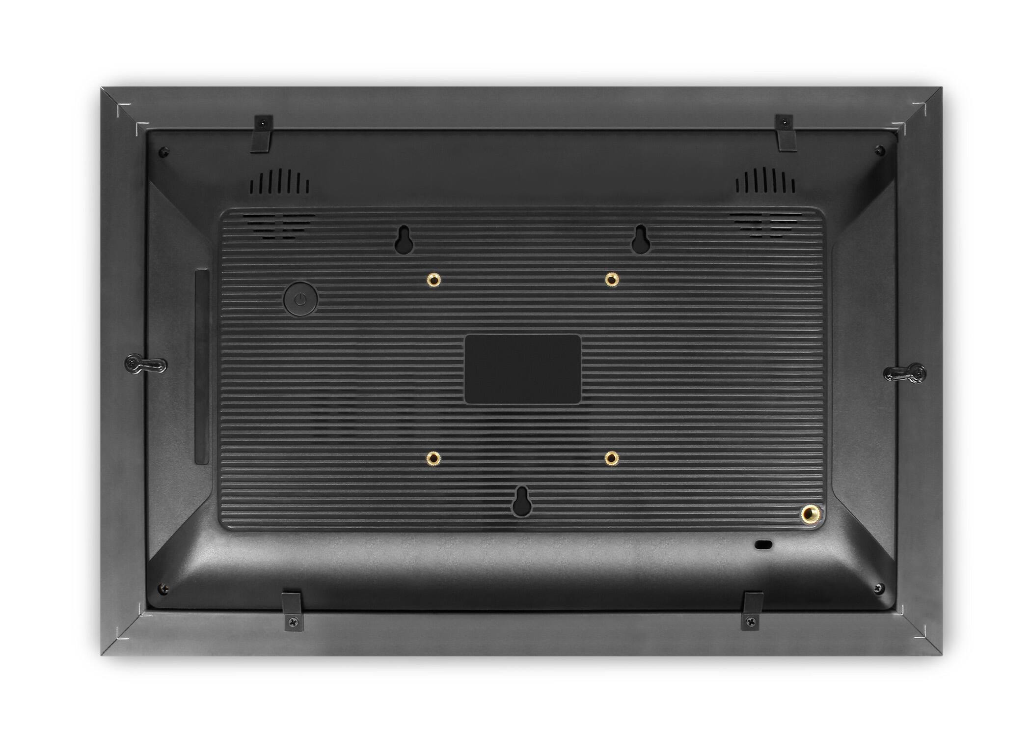 Alt View 4. Aluratek - 13.3" Distressed Wood WiFi Digital Photo Frame with Touchscreen LCD Display and 16GB Built-in Memory ASHDPF13F.