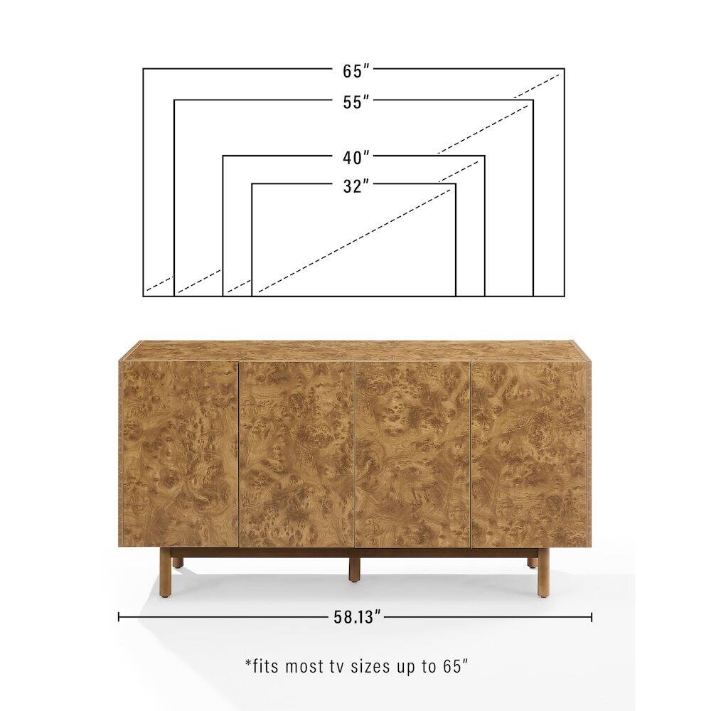 65" 55" 40" 32" 58.13" *fits most tv sizes up to 65"