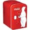 Coca-cola - Coca Cola Personal Compact 6-Bottle Beverage Cooler - Red-Front_Standard