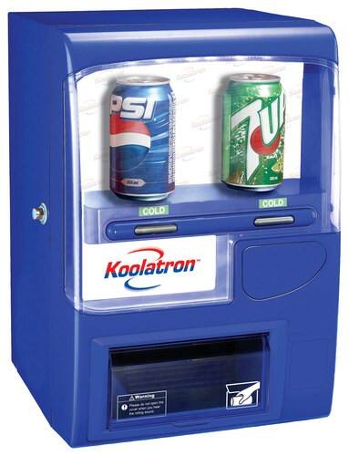 Front Standard. Koolatron - Compact Vending Refrigerator - Blue.
