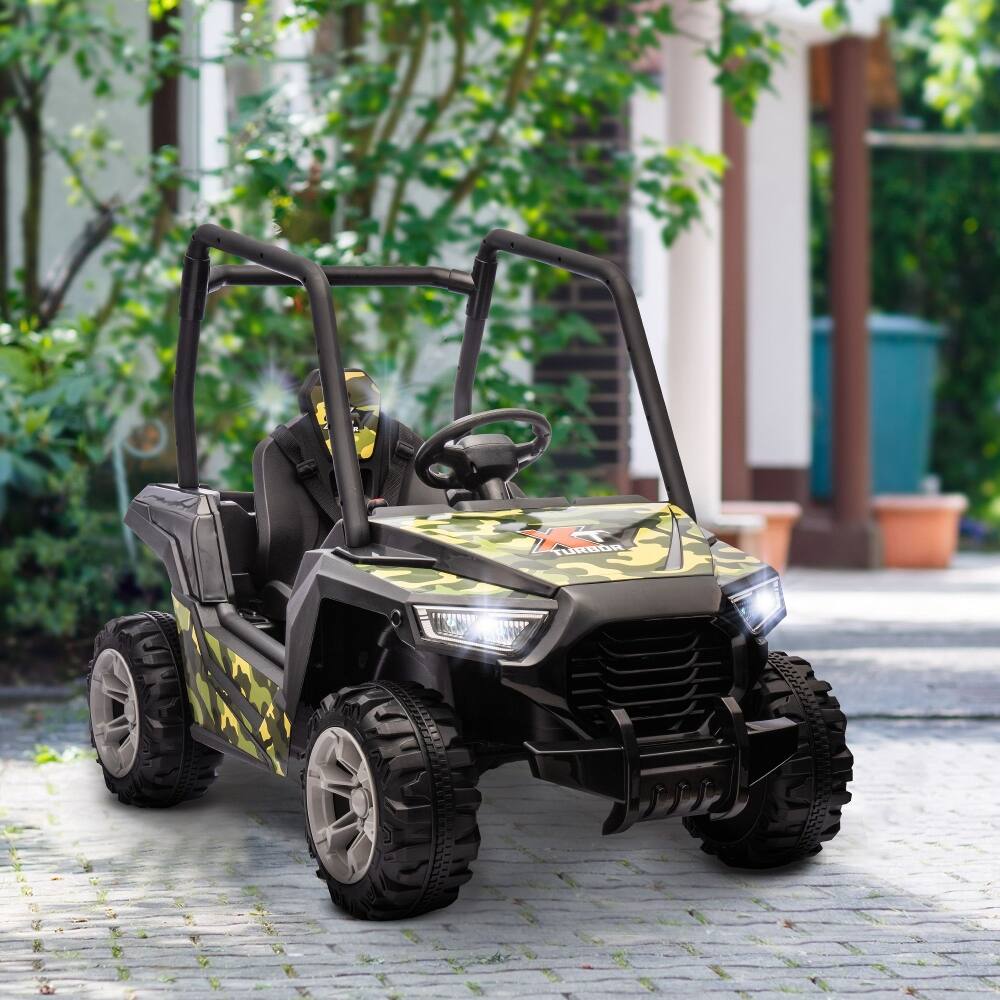 Loheer 12V Kids Electric Car Ride On Truck with Remote Control Soft ...