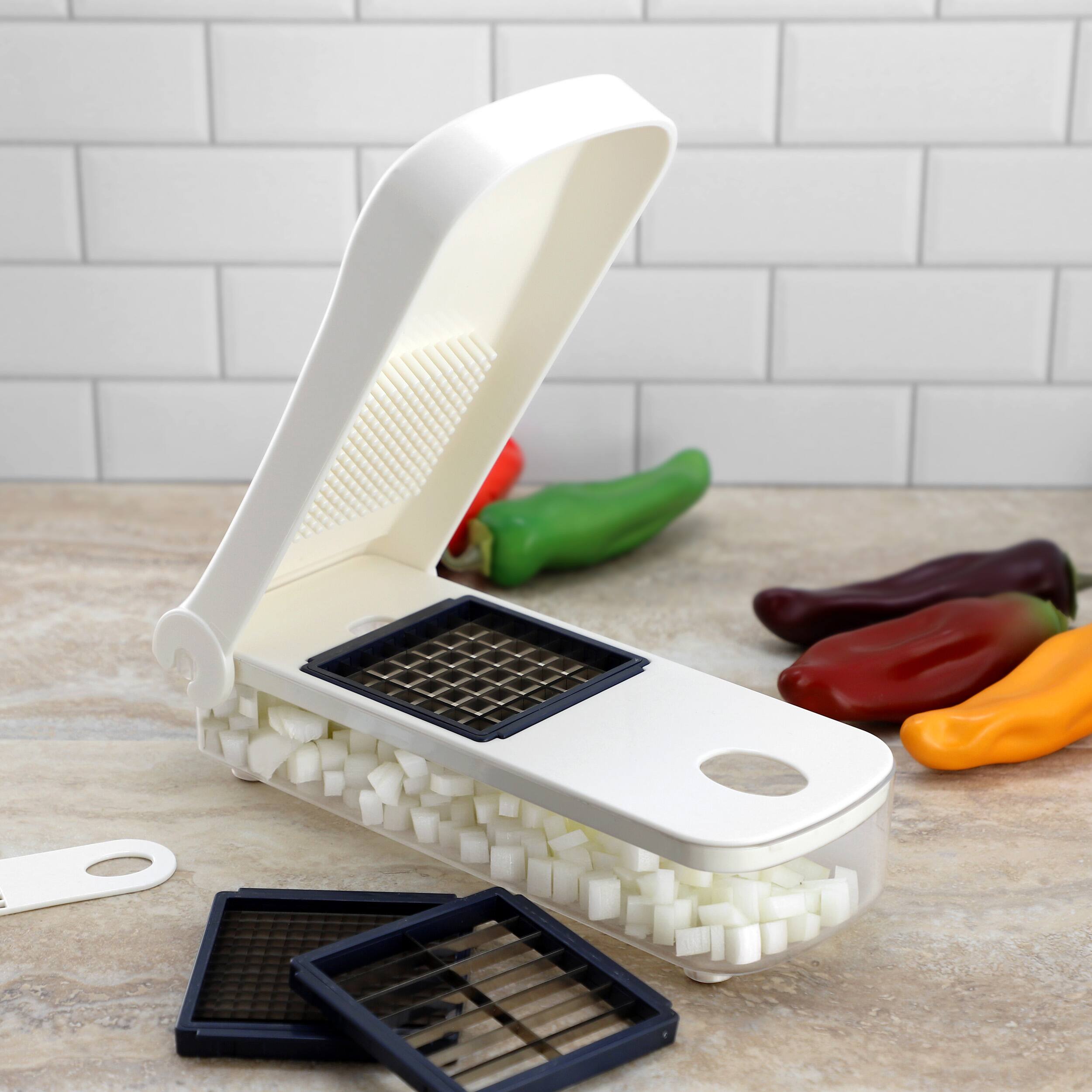 Alt View 4. Oster - Oster Hunterdale 5 Piece Stainless Steel Vegetable Chopper with Interchangeable Blades.