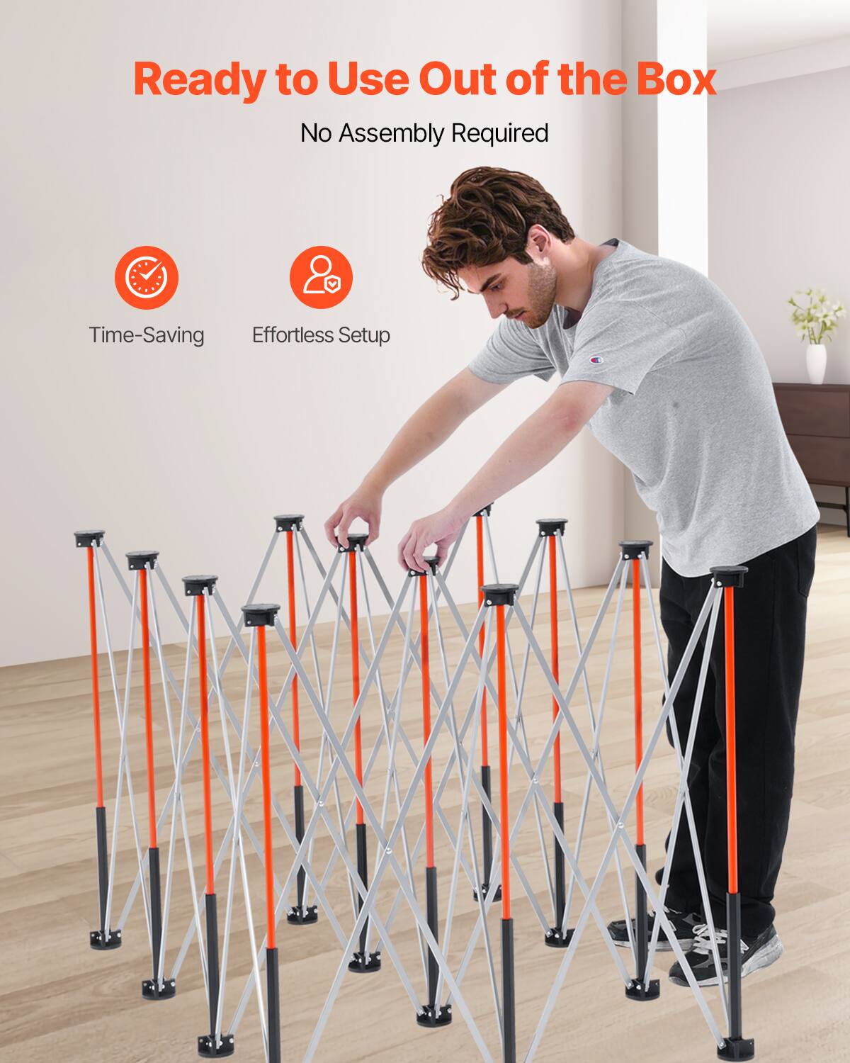 Ready to Use Out of the Box  
No Assembly Required  

Time-Saving  
Effortless Setup