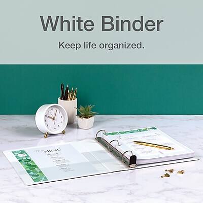 White Binder  
Keep life organized.