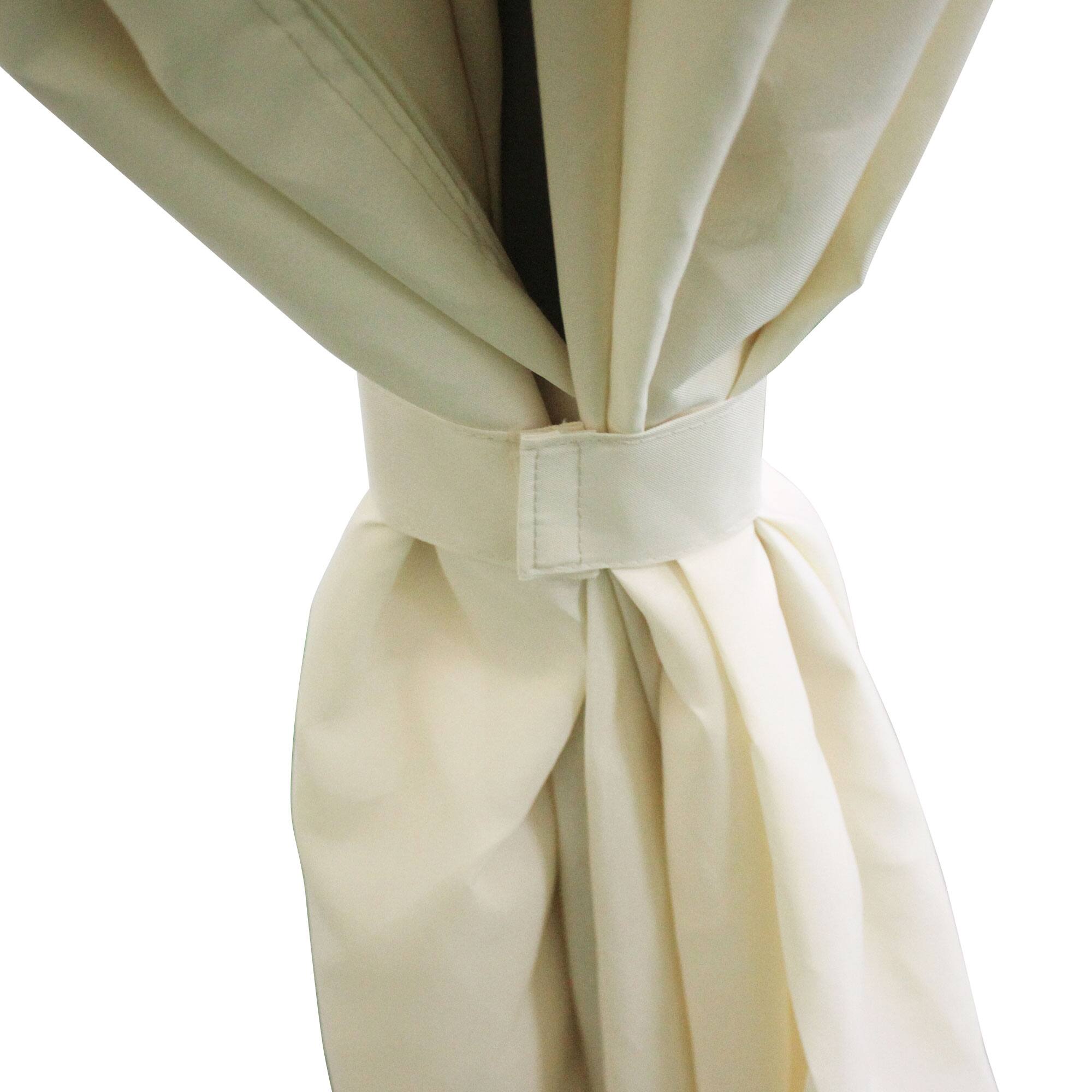 Alt View 8. Outsunny - 10' x 13' Outdoor Gazebo Patio Gazebo Canopy, Double Vented Roof, Steel Frame, Curtain Sidewalls, Sun Shade Shelter - Beige.