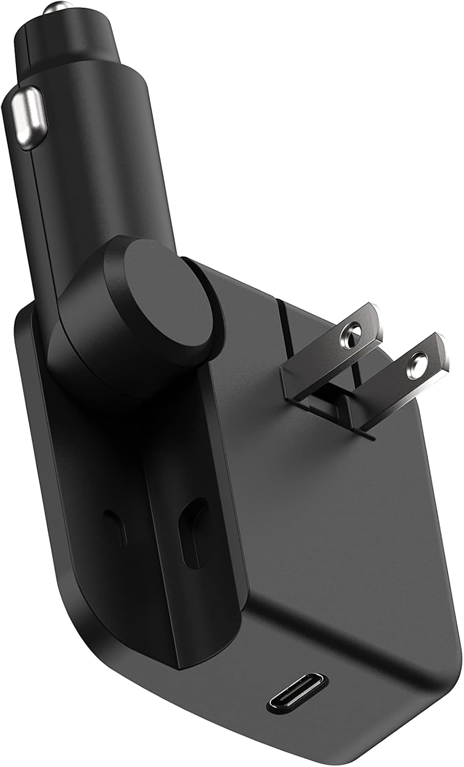 Scosche - HCPDC30 PowerVolt 2 in 1 30W Home and Car Charger Compatible with USB-C Devices - Black