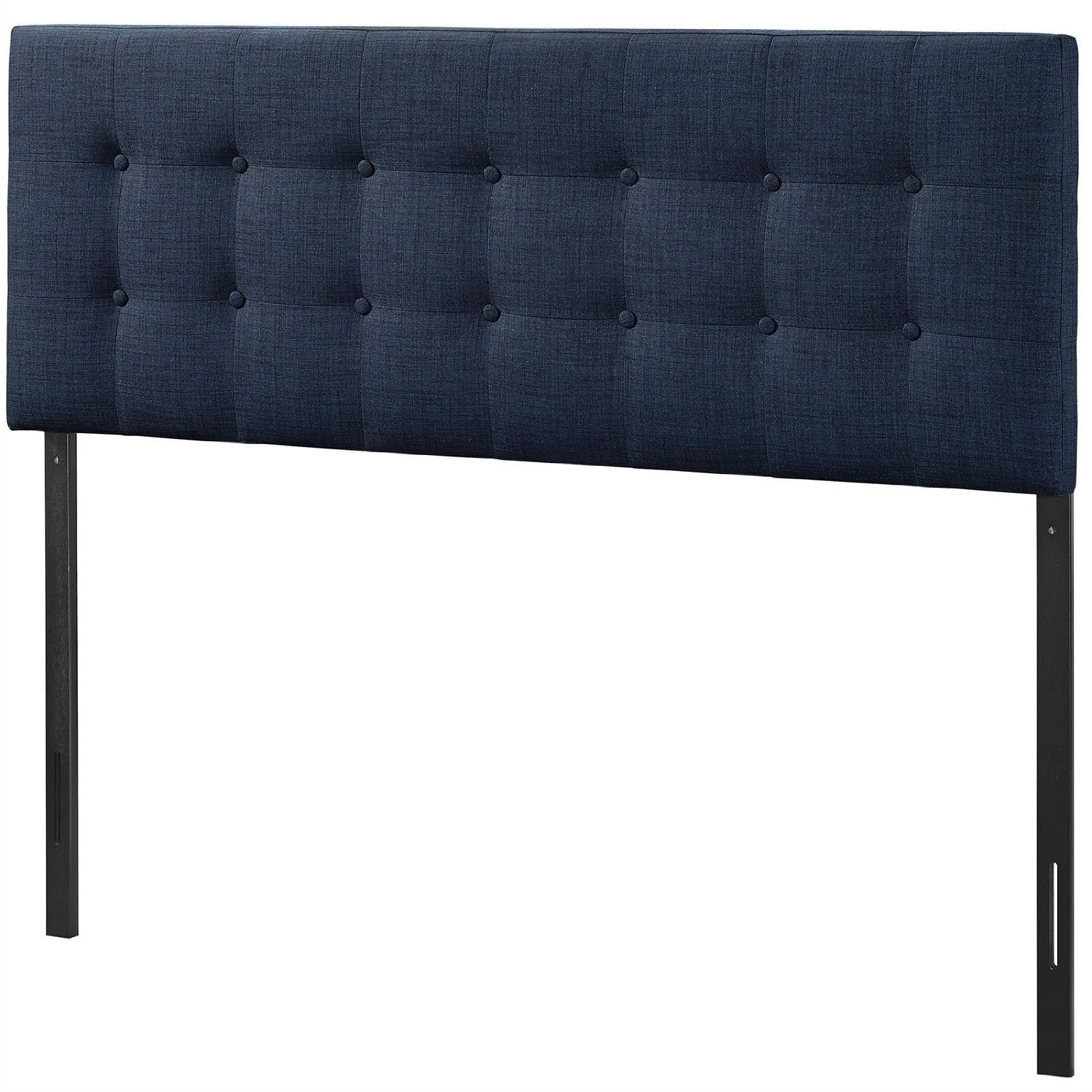 SlickBlue - Modern Fabric Headboard with Elegant Button-Tufted Upholstery - Navy