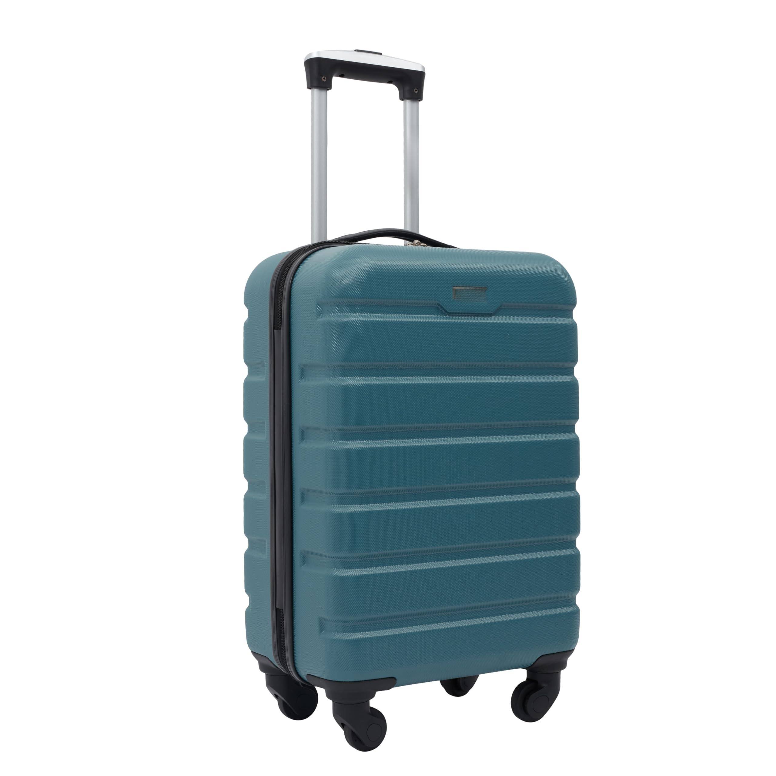 Alt View 2. Dapper Styles - Harper Luggage Hydro 22-inch Carry-on hardshell constructed durable material - Blue-22-Inch Carry-On.