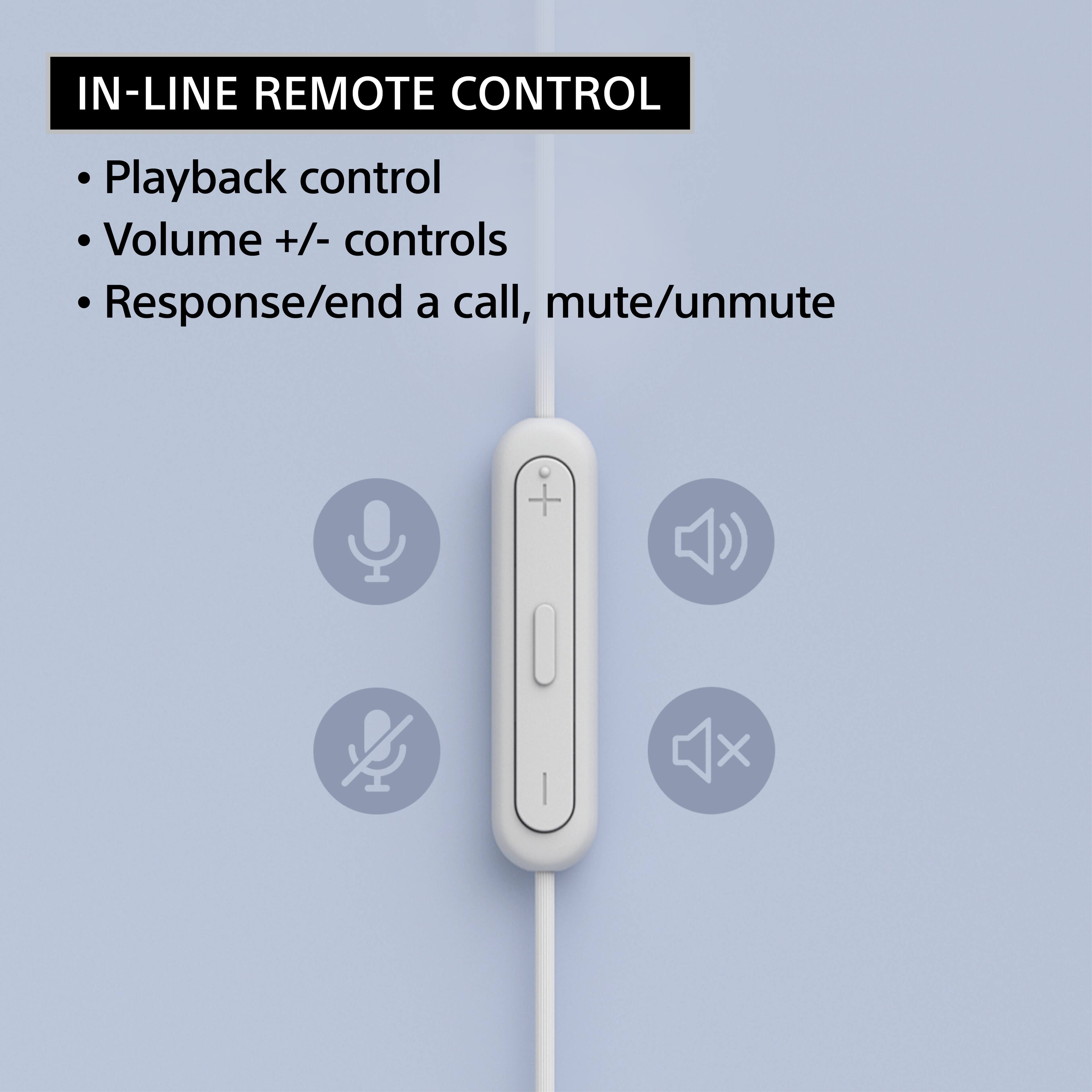 IN-LINE REMOTE CONTROL

- Playback control
- Volume +/- controls
- Response/end a call, mute/unmute