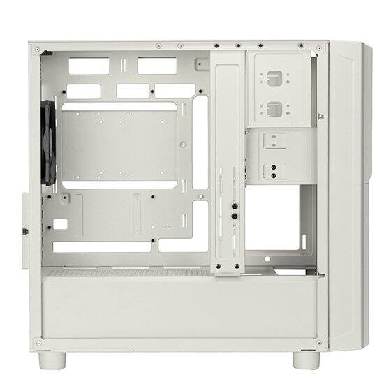 Alt View 7. SilverStone - SST-FLP03W Retro-inspired M-ATX versatile chassis with support for diverse storage high-end GPUs and efficient cooling - White.