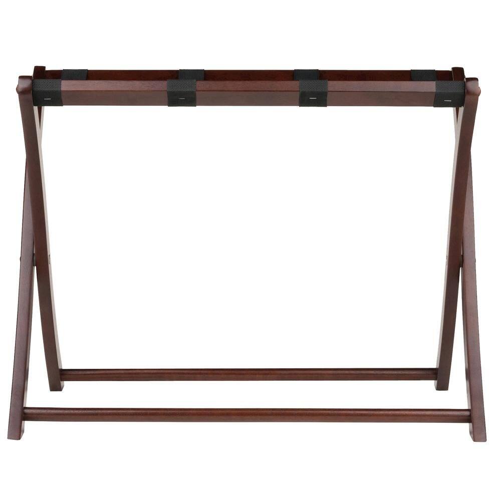 Alt View 1. FurniFact - Foldable Luggage Rack - Cappuccino.