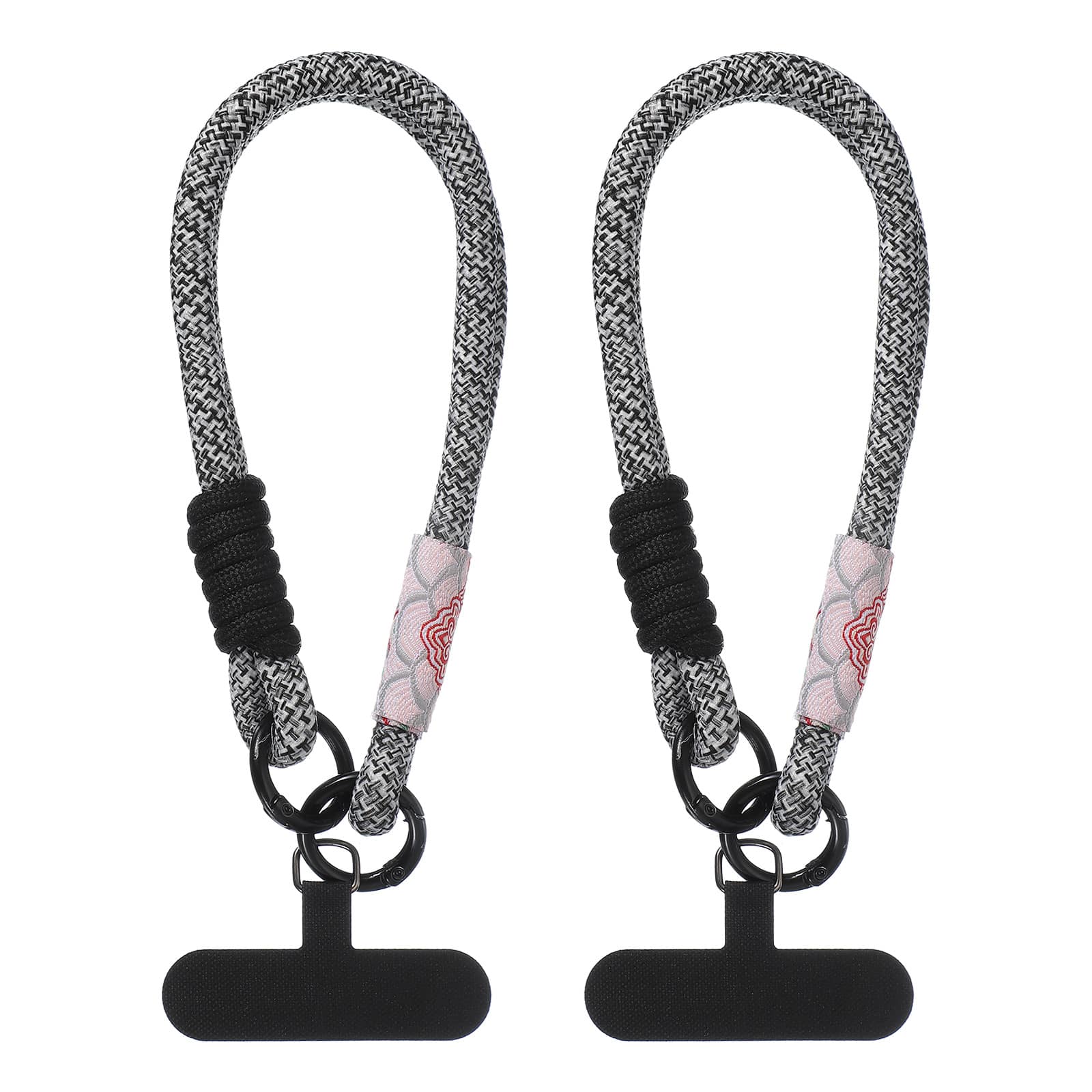 Unique Bargains - 2pcs Universal Phone Wrist Lanyard Hand Strap Anti Theft Strap with Pads - Black price history on PriceWatchPro