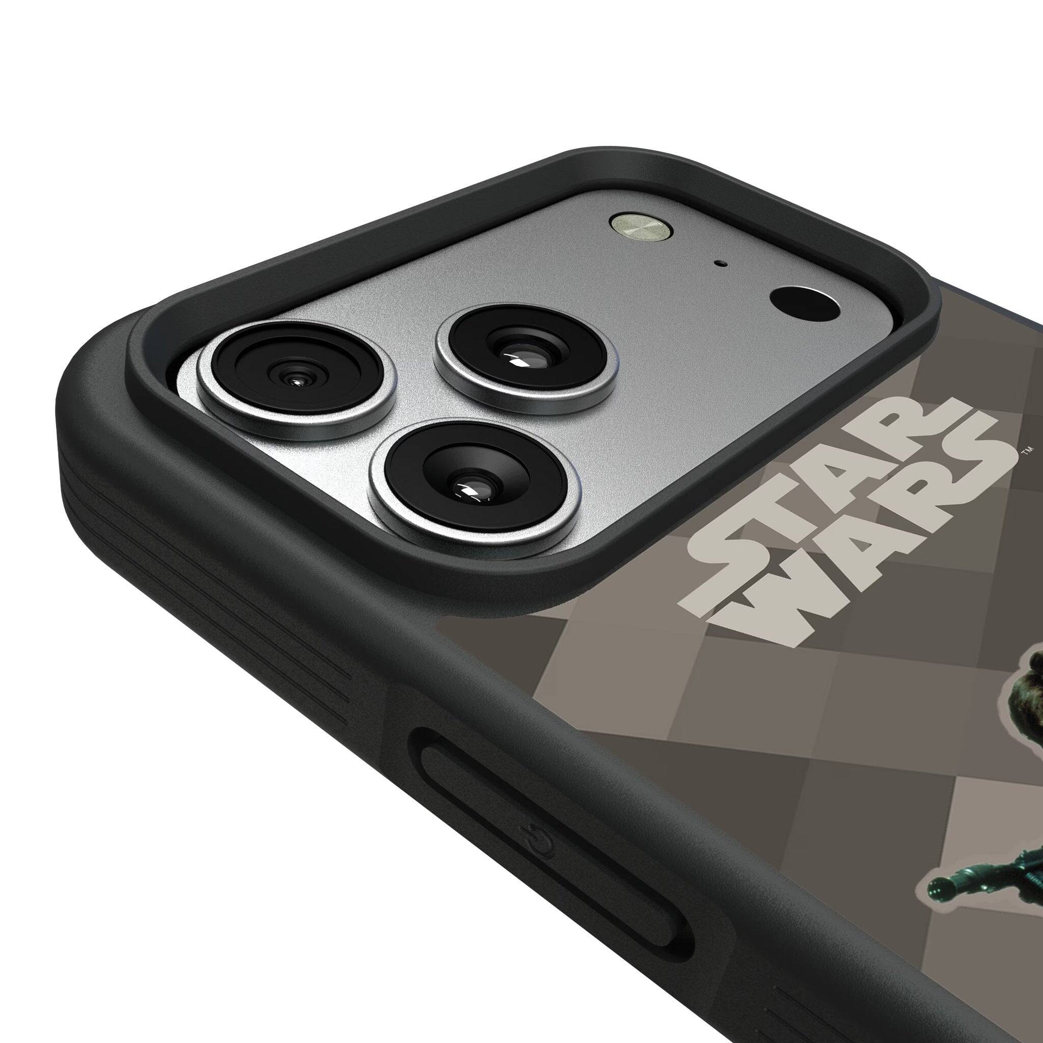 Left. Keyscaper - Star Wars: A New Hope Color Block Bump Phone Case - Apple iPhone 17 Pro Max - Han Solo.