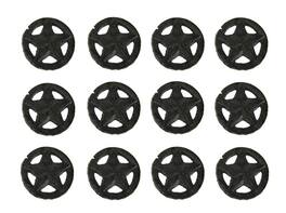 Fancy That - Set of 12 Rustic Western Star Cast Iron Cabinet Knobs or Drawer Pulls - Brown