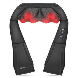 Live At Space - Shiatsu Heated Massage Pillow 8 Nodes Neck Back Shoulder Foot Deep Kneading 15min Timer - 642146667282