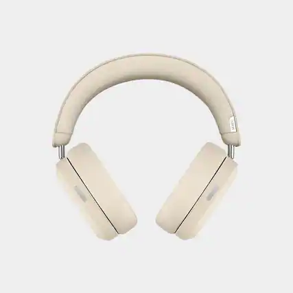 Front. MONDO - ANC Wireless Headphones, Bluetooth 6.0, 48-Hour Battery, Deep Bass, Dual Drivers, App EQ, Interchangeable Ear Pads - Greige.