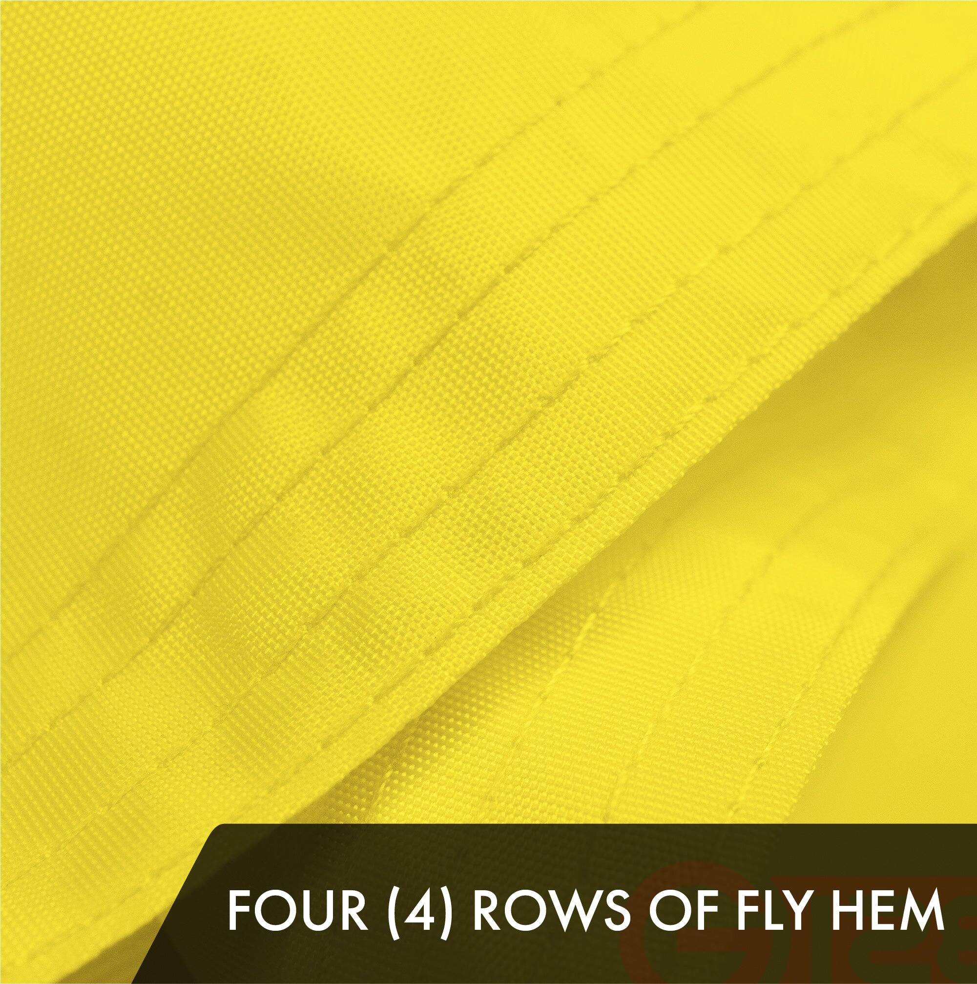 FOUR (4) ROWS OF FLY HEM