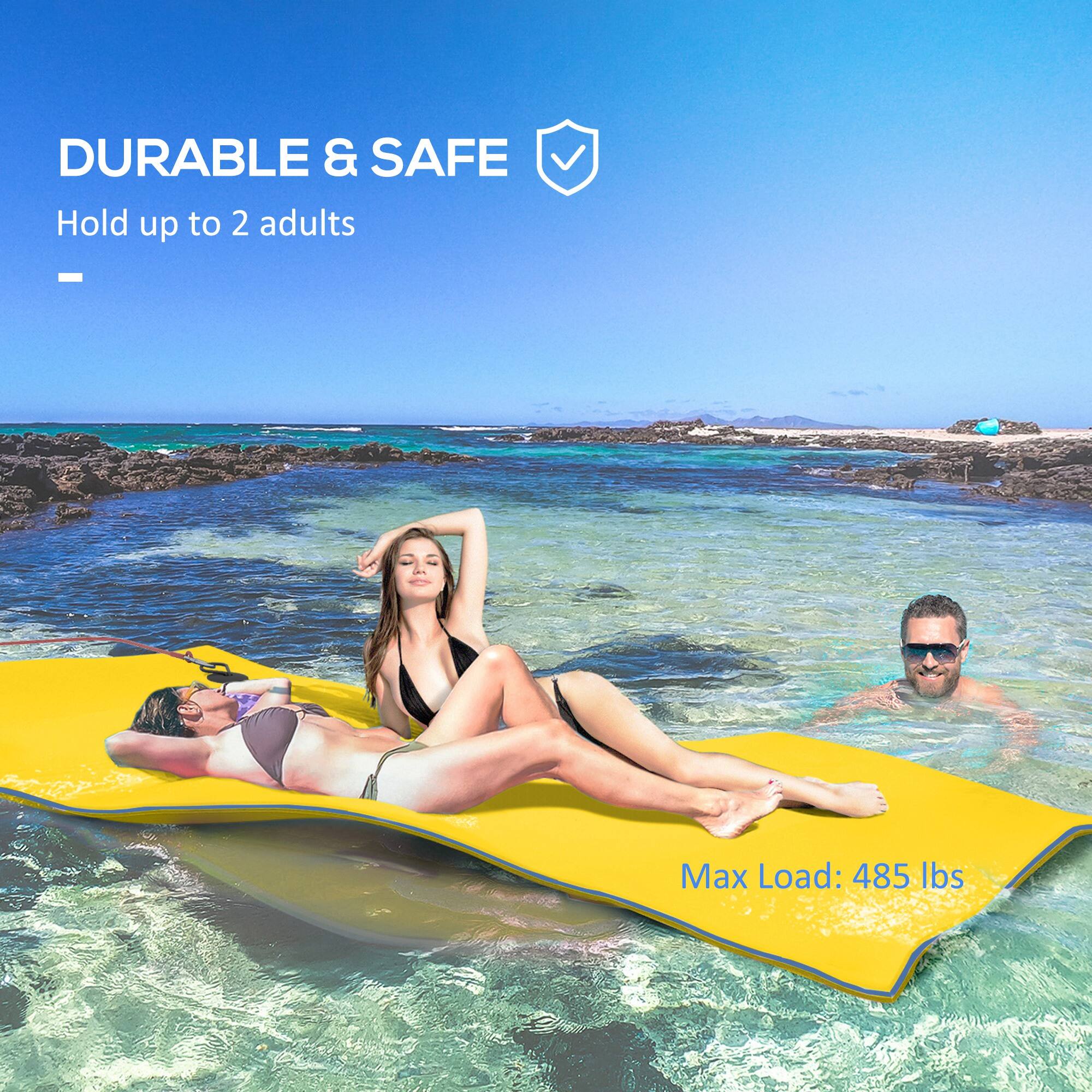 DURABLE & SAFE
Hold up to 2 adults
Max Load: 485 lbs