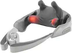 Homedics - Deep Kneading Rechargeable Neck & Shoulder Massager with Heat - Gray - Angle_Zoom