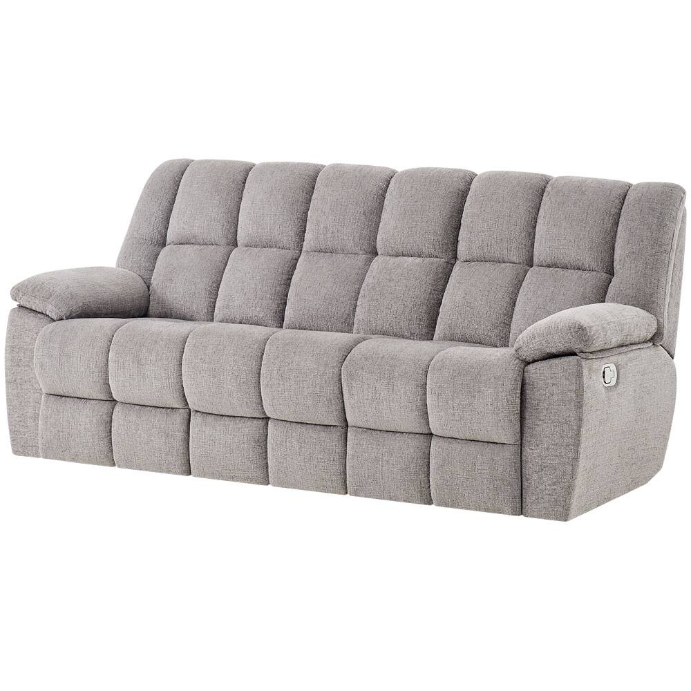 Angle. Global Furniture USA - Britta Manual Reclining Sofa - Gray.