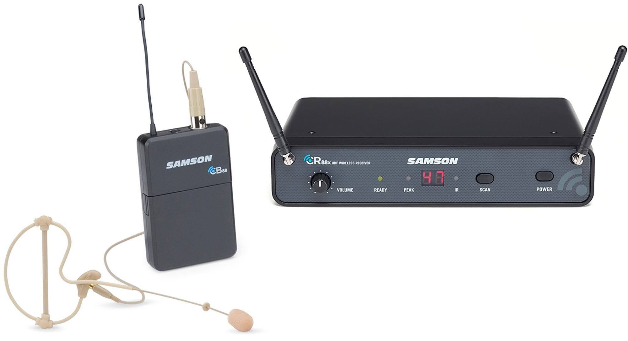 SAMSON R88x 88x UHF WIRELESS RECEIVER VOLUME READY SAMSON 48 PEAK IR SCAN POWER