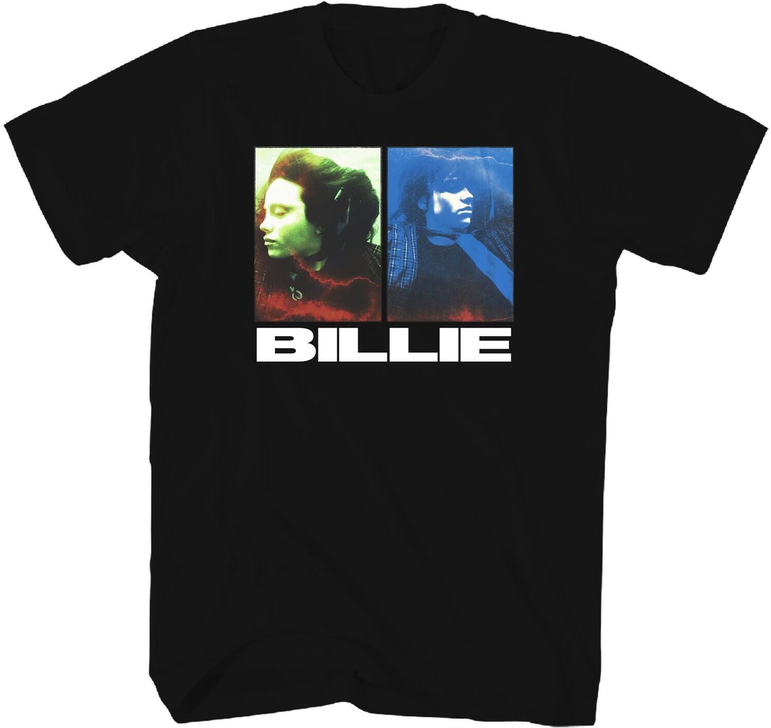 Front. PopMarket - Billie Eilish - Billie Eilish - Photos Recycled EcoMax T-Shirt - Large Black 38301165A3   - APPAREL - Multicolor.