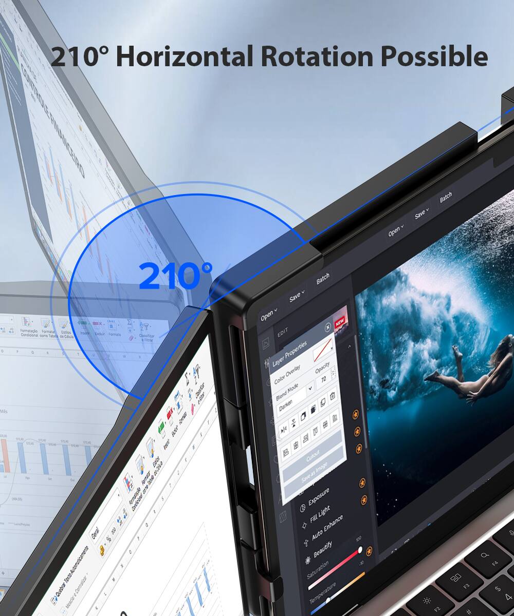 210° Horizontal Rotation Possible

210°

Open Save Batch

Layer Properties
Opacity 72
Blend Mode Darken

Color Overlay

Exposure
Fill Light
Auto Enhance
Beauty
Saturation
Temperature

Save as Image