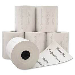 PM Company - Thermal Cash Register Paper Rolls, 3-1/8" x 230', BPA Free, 8/Pack (9090-3216) - White