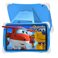 Front. MEIZE - Kids Tablet,10.1 Inch Android Toddler Tablet with Case, 8GB RAM 64GB ROM Tableta, Parent Control, Kids Education Tablet - blue.