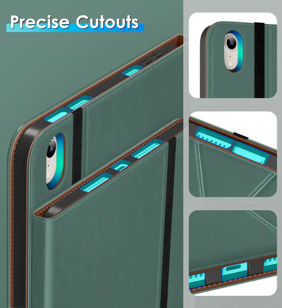 DTTO Case for iPad Mini 7 (A17 Pro) 2024 / Mini 6 2021 360° Rotating ...
