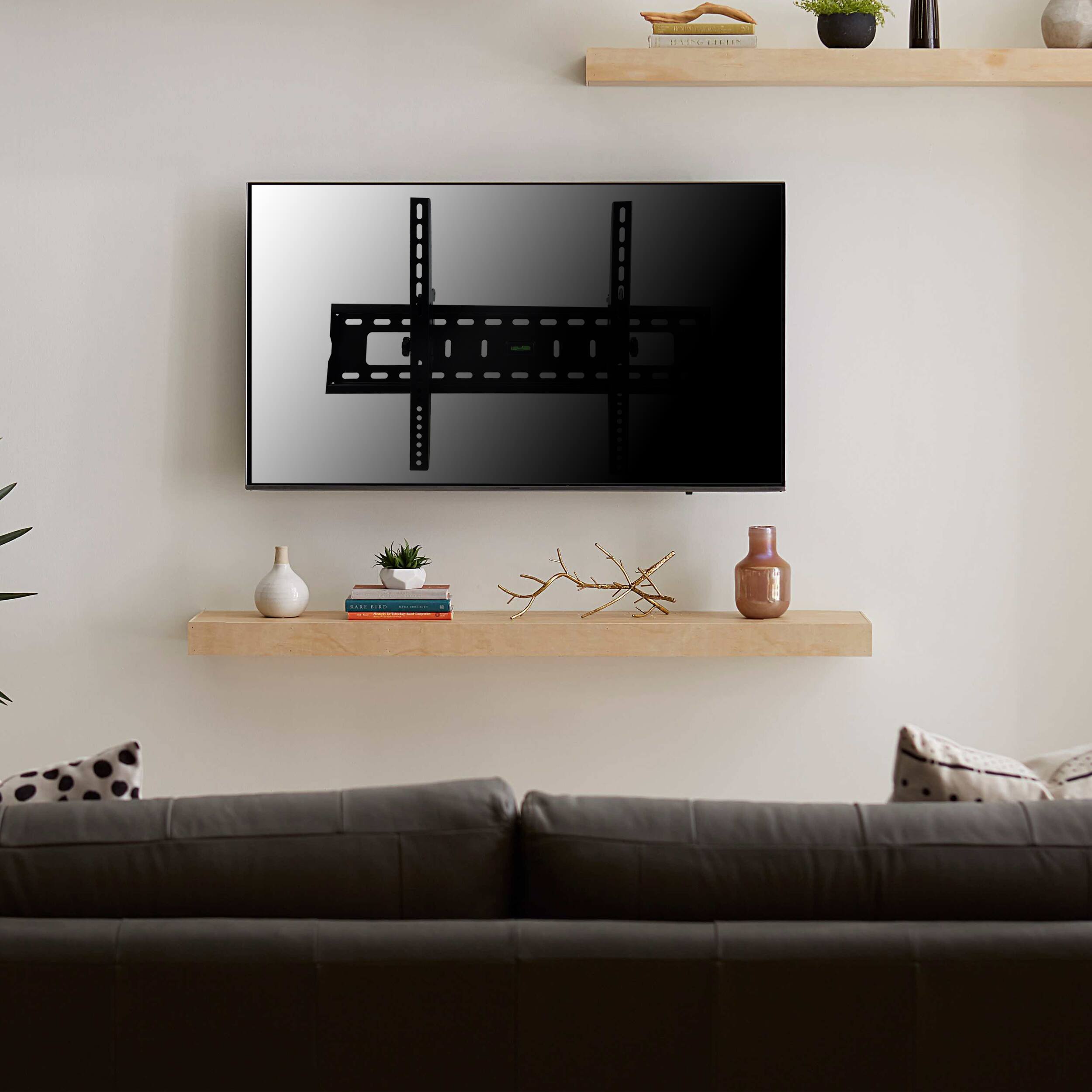 Alt View 3. MegaMounts - MegaMounts Tilt Television Wall Mount 32-70 Inch LED, LCD and Plasma Screens - Black.