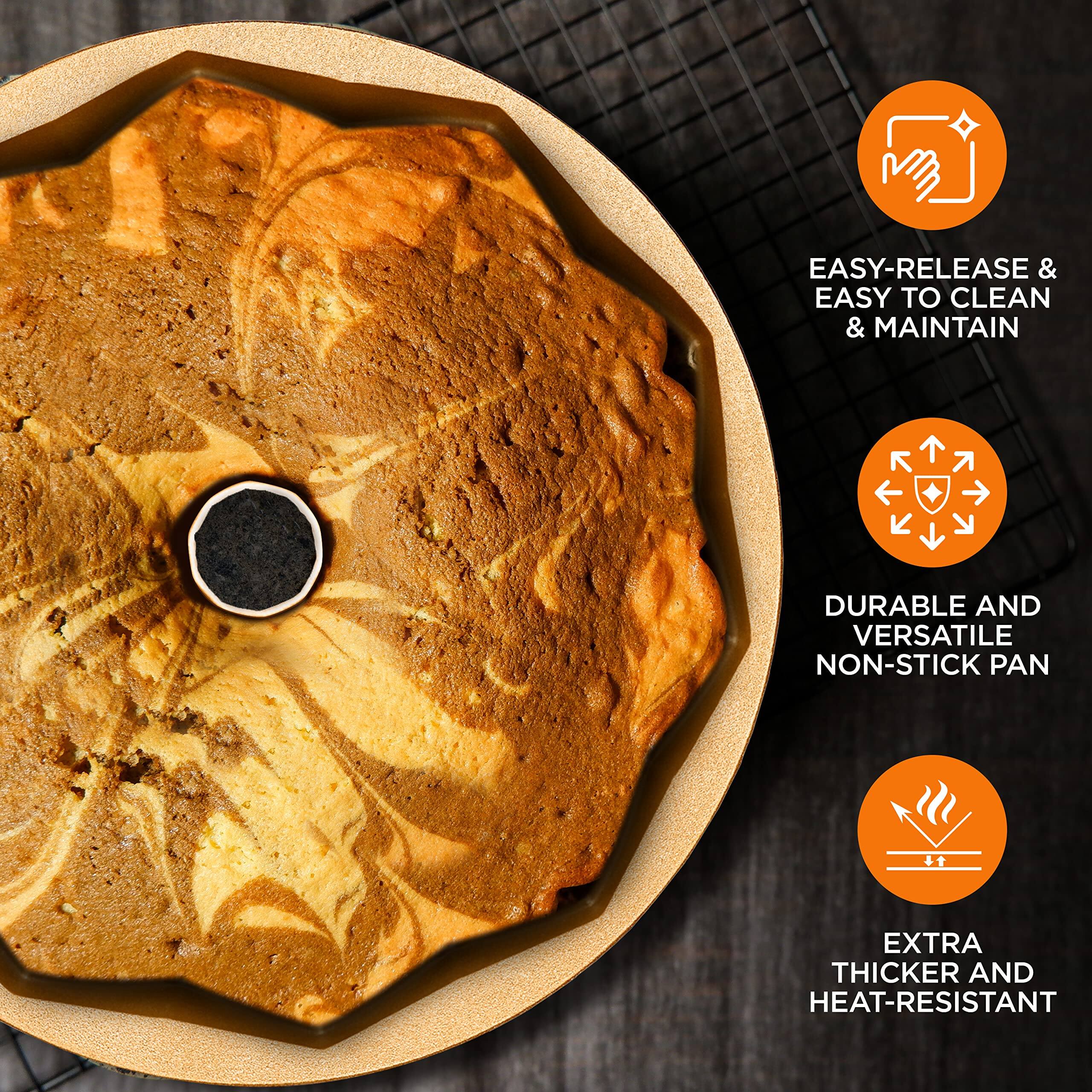 EASY-RELEASE & EASY TO CLEAN & MAINTAIN  
DURABLE AND VERSATILE NON-STICK PAN  
EXTRA THICKER AND HEAT-RESISTANT