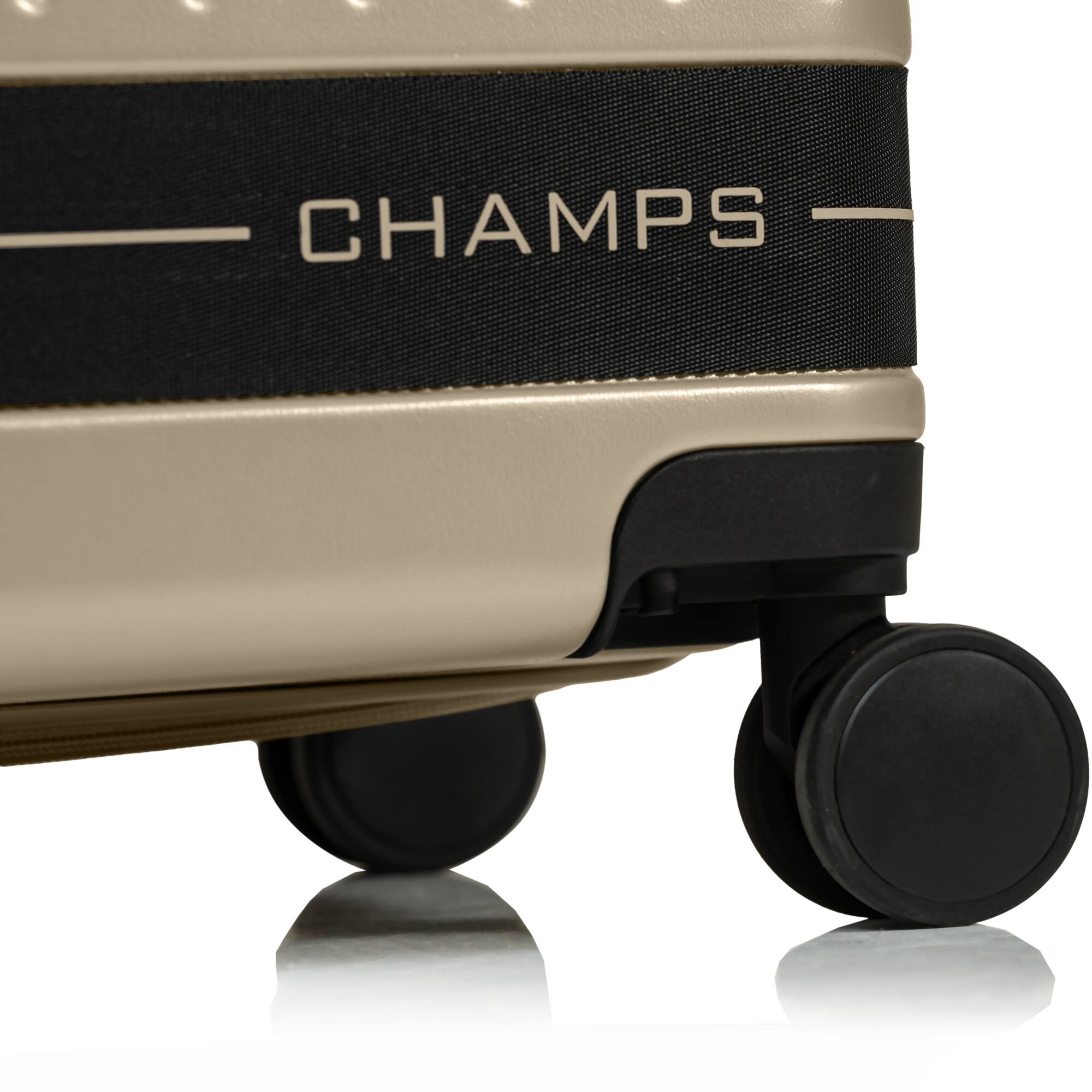 Back. Champs - Fresh II 3-Piece Hardside Luggage Set - Sand.
