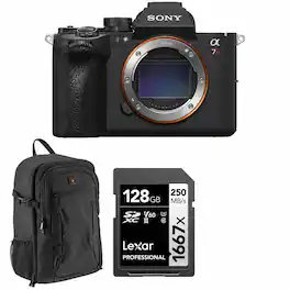 Bundle - Sony - Alpha a7R VI Mirrorless Camera, with 128GB Memory Card, Battery, Backpack