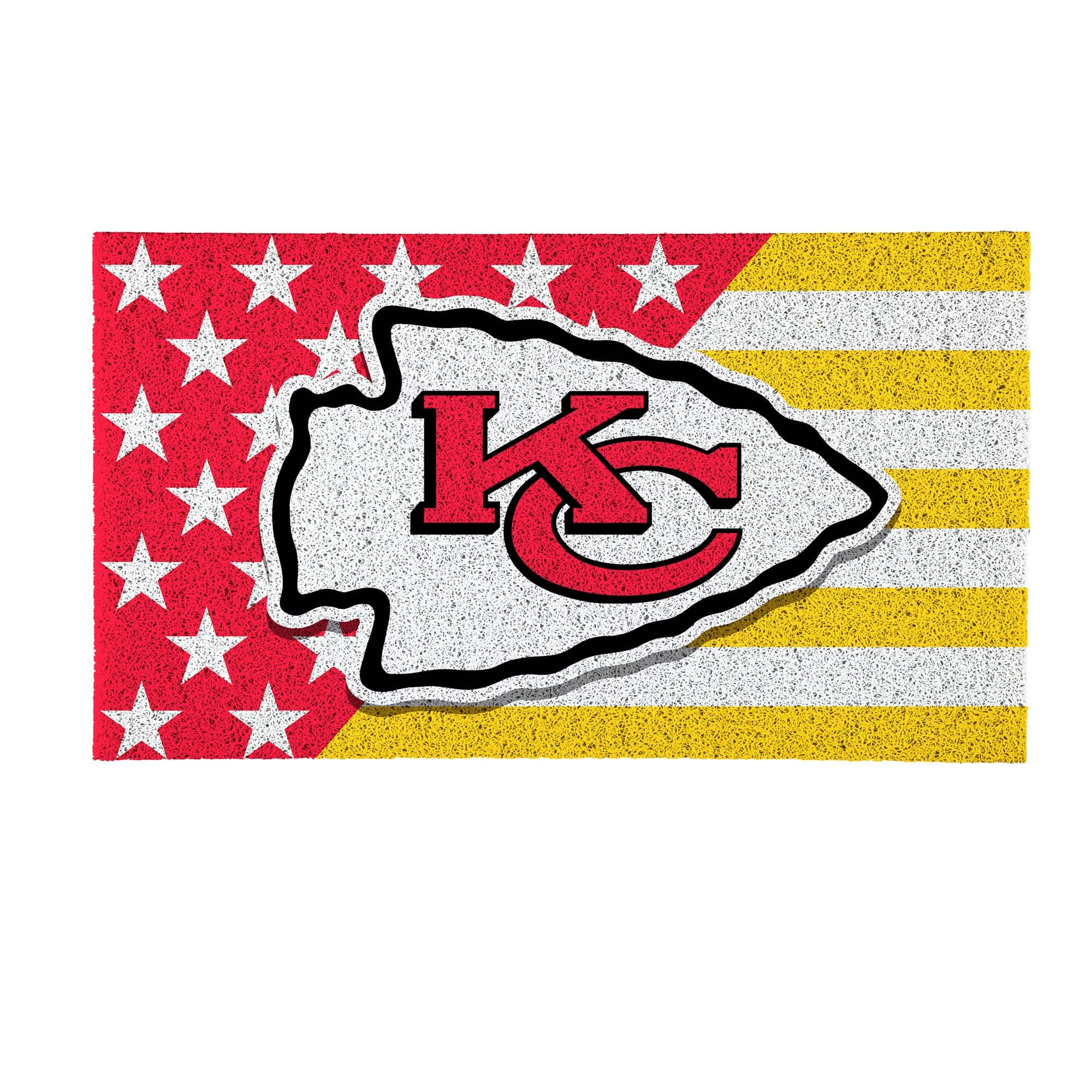 "Evergreen Enterprises - Kansas City Chiefs 16"" x 28"" Stars & Stripes Patriotic Turf Mat - Multicolor" price history on PriceWatchPro