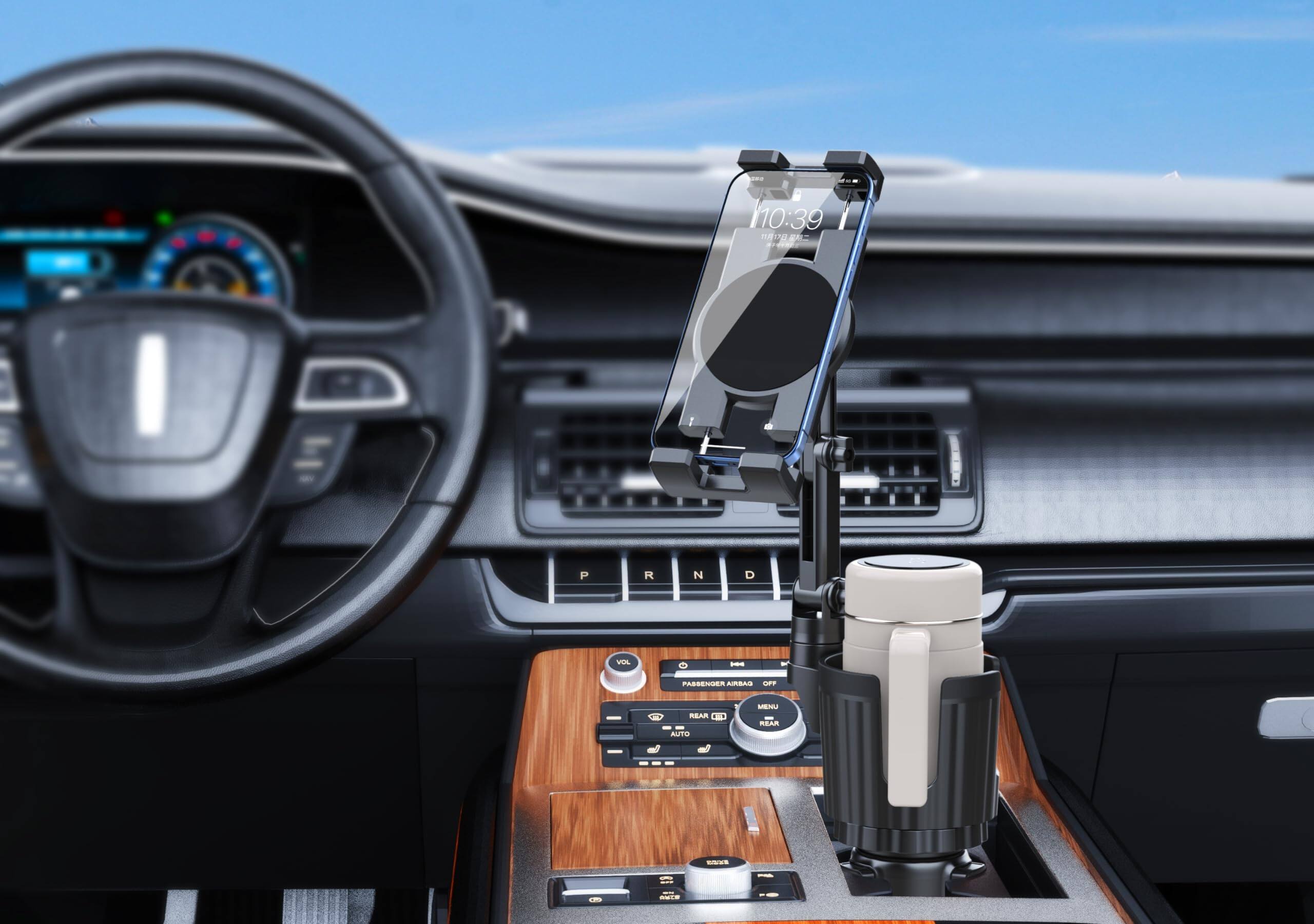 110:39  
P R N D  
VOL  
PASSENGER AIRBAG OFF  
REAR  
MENU  
REAR  
AUTO  
AUTO  
MENU  
SEAT