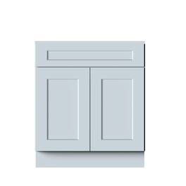 Boyel Living - 30in.W x24in.D x34.5in.H DOVE GREY SINK BASE Fully assembled Cabinet With Two HDF Doors - Gray