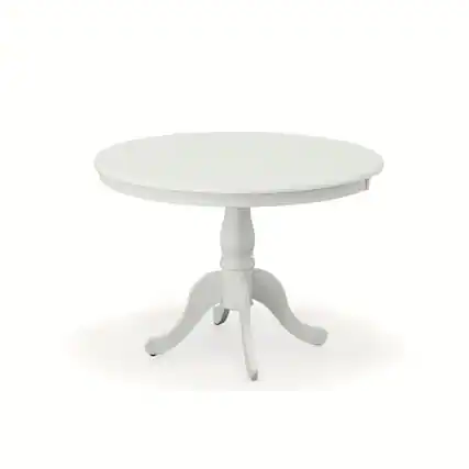 Front. Carolina Chair & Table - Fairview 42" Round Pedestal Dining Table - White - White.