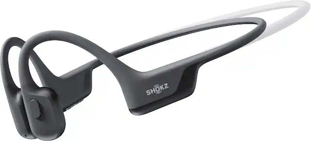 Front. Shokz - OpenRun Air 2 Mini Wireless Bone Conduction Open-Ear Bluetooth Sports Headphones - Black.