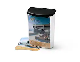 Staples - Literature Box, 8.5" x 11" Plastic - Clear