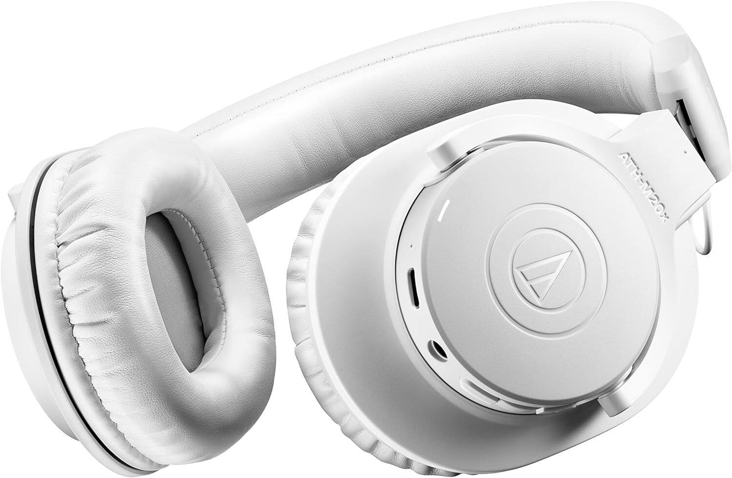 Left. Audio-Technica - Audio-Technica ATH-M20xBT Wireless Over-Ear Headphones - White.