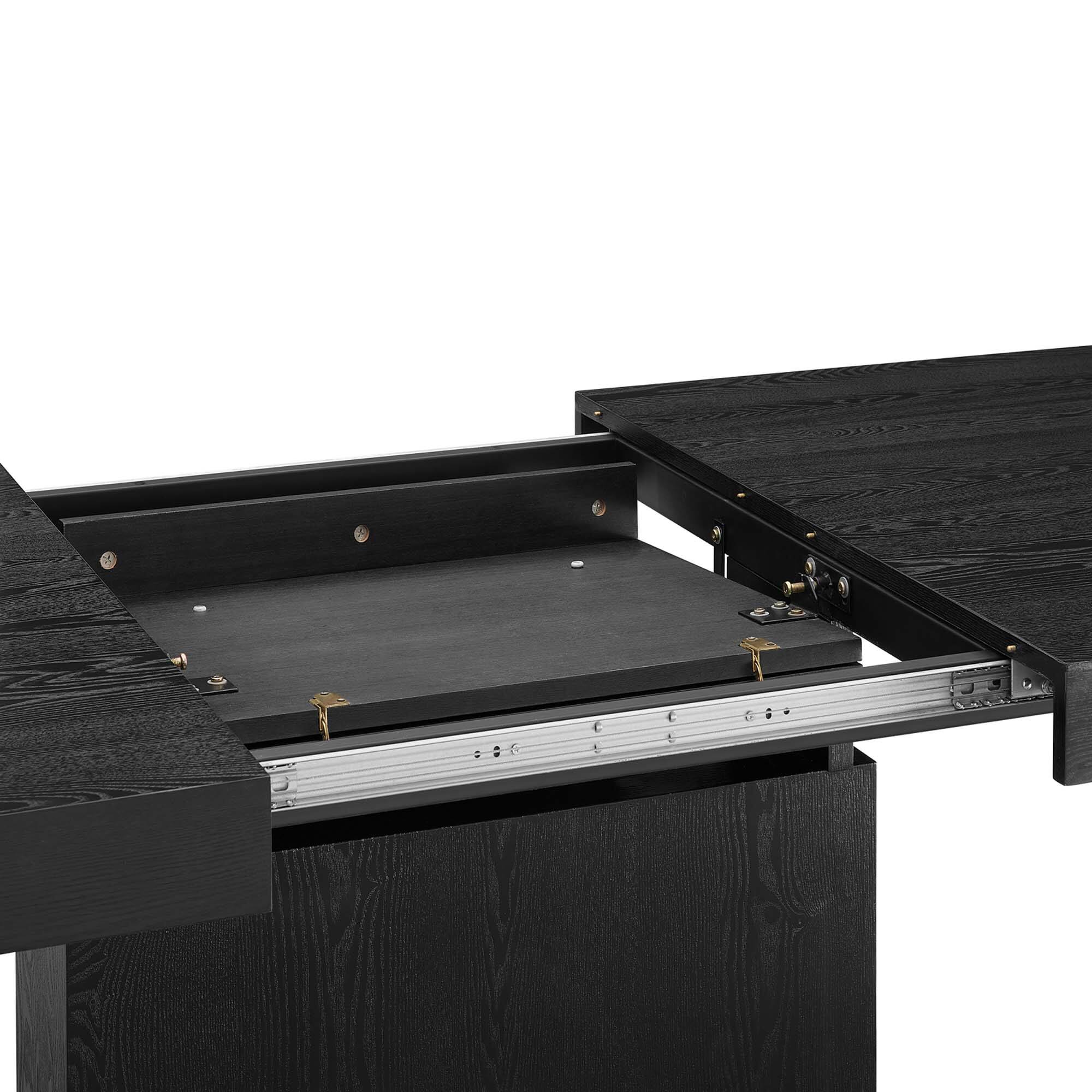 Alt View 5. Modway - Vector Expandable Dining Table by Modway - Black Gold.