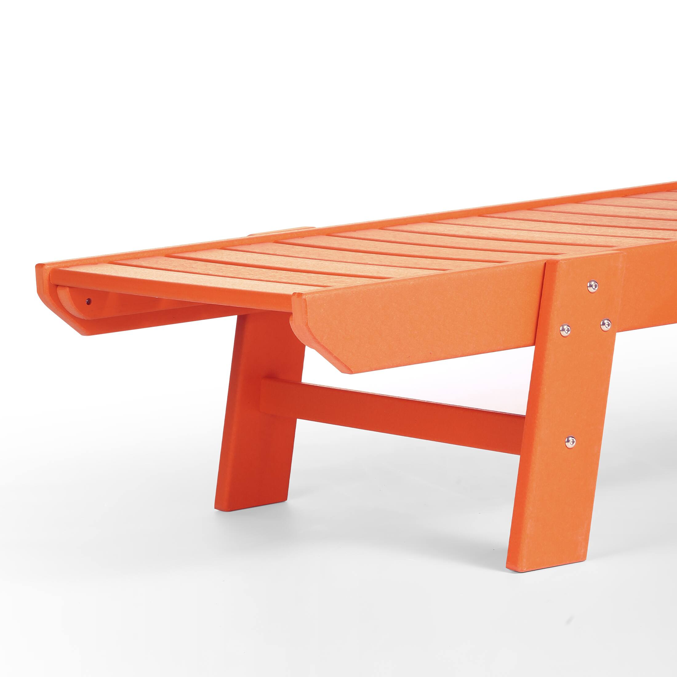 Alt View 4. WestinTrends - WestinTrends Malibu Poly Reclining Chaise Lounge - Orange.