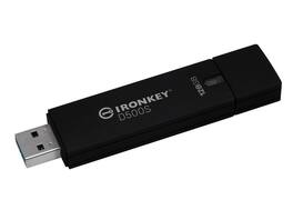 Kingston - IronKey D500S 128GB USB 3.2 Gen 1 Type A Flash Drive IKD500S128GB - Black