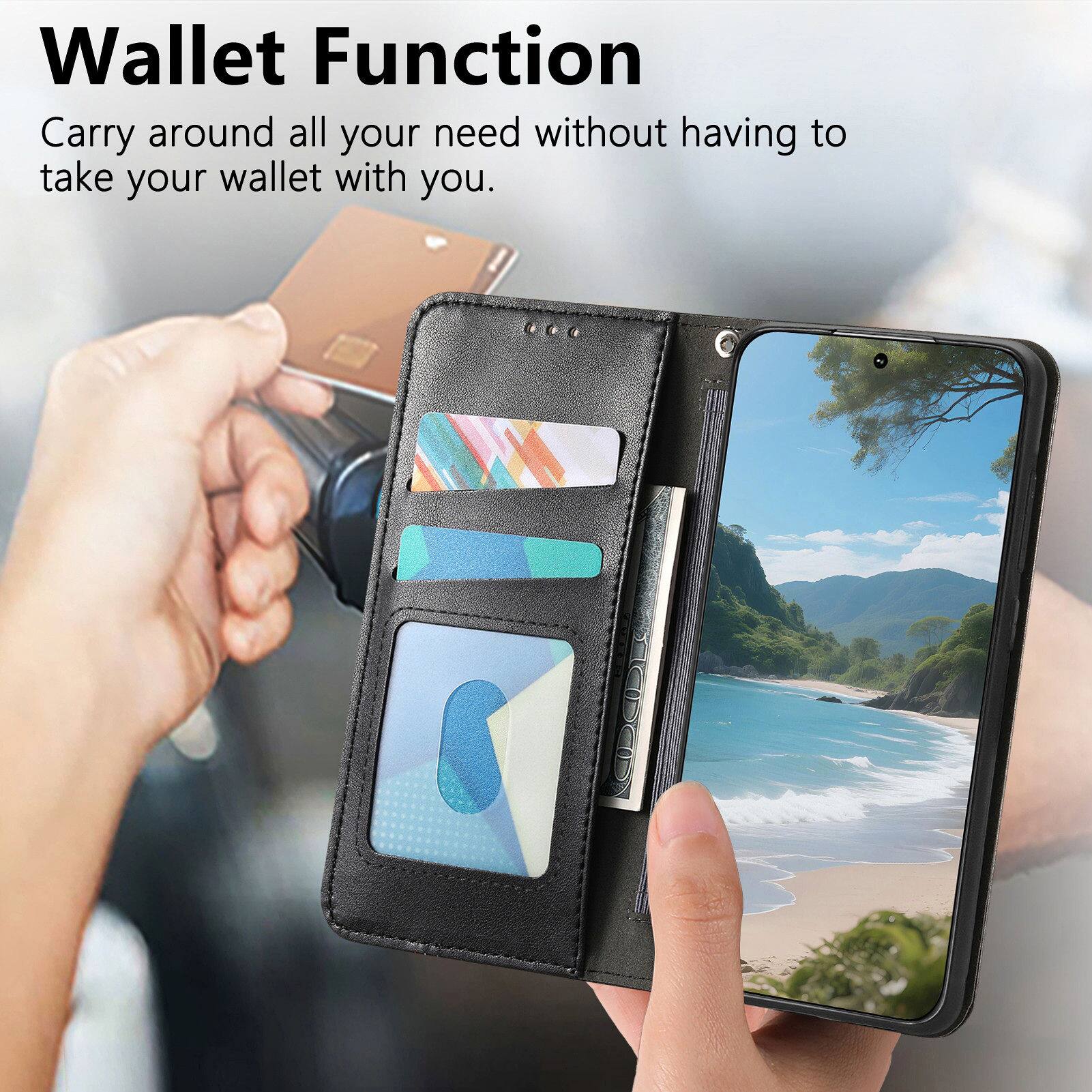 Wallet Function  
Carry around all your needs without having to take your wallet with you.